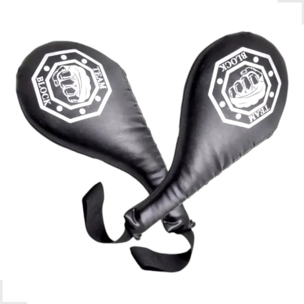 Kit 2 Raquetes De Chute Taekwondo Raquete Treino Arte Marcia