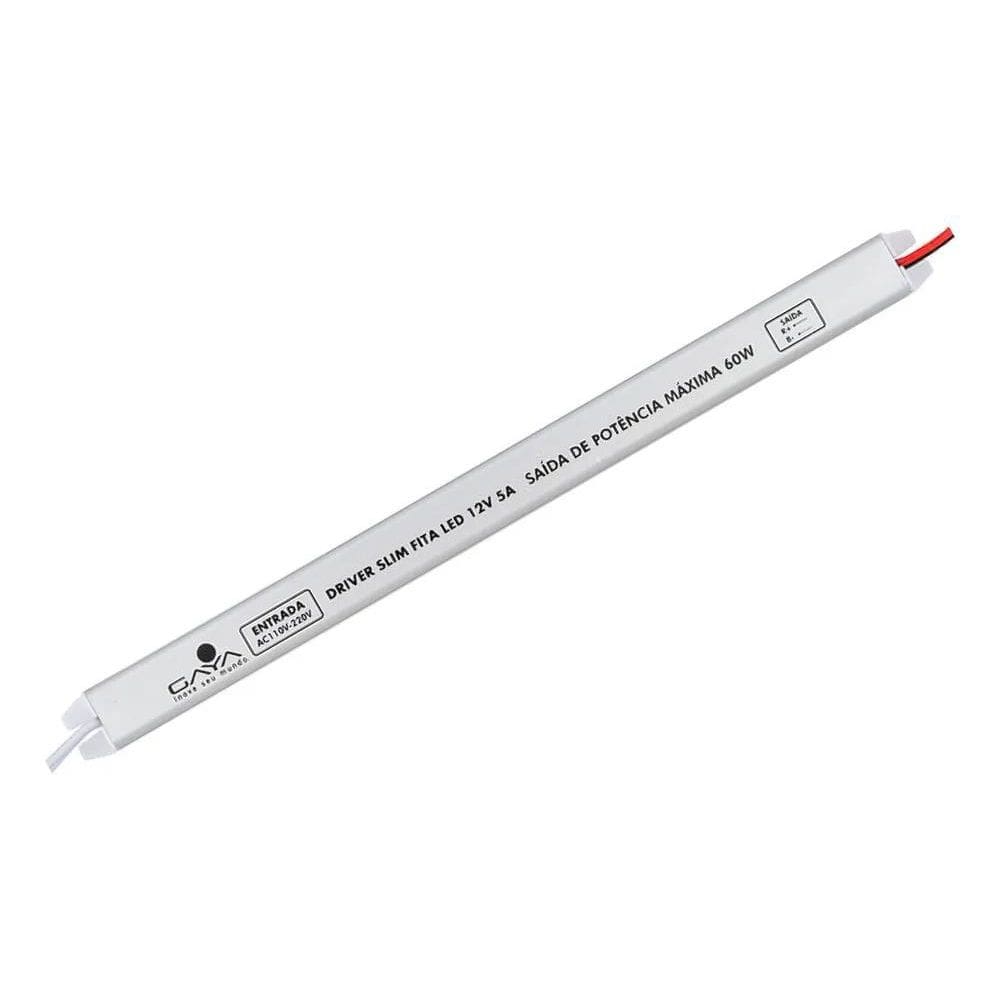 Gaya Fonte Driver Slim Mini 60W 5A Fita Led Cftv