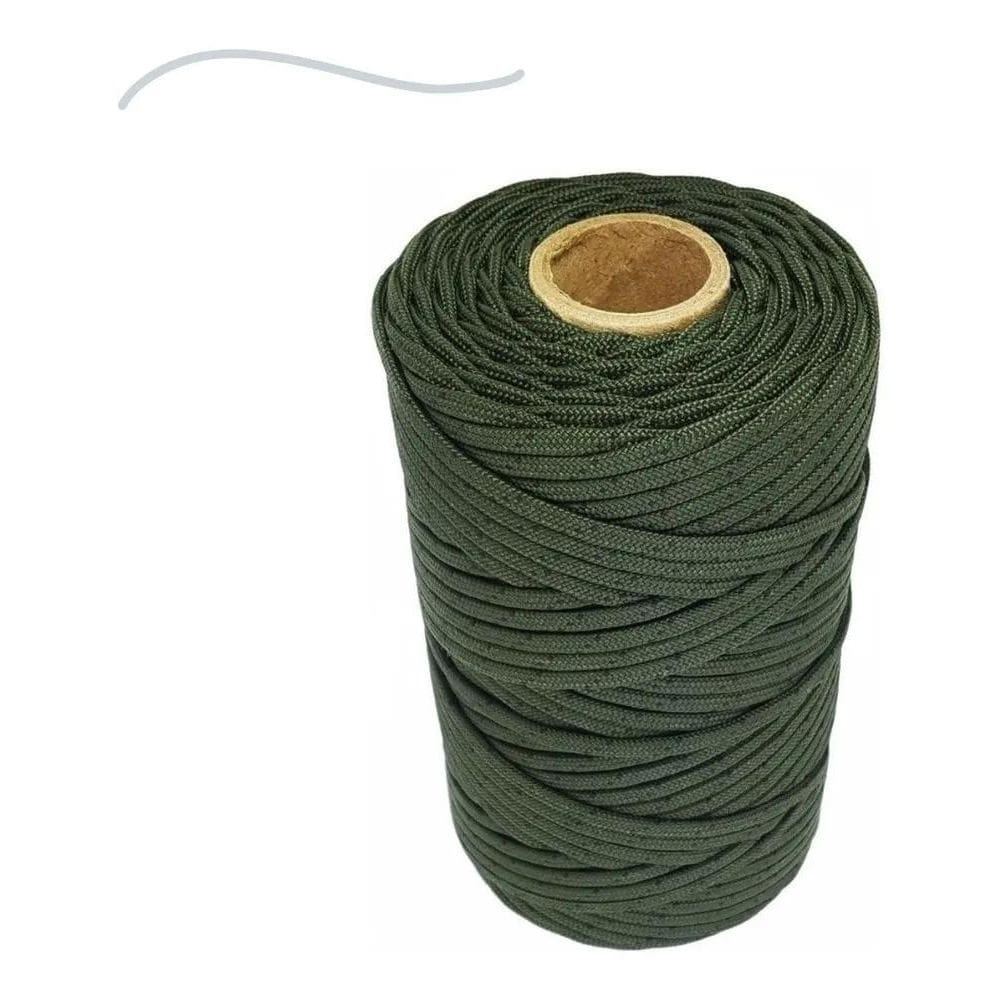 Corda Velame 4,0Mm Militar Rolo Com 100 Metros Gkl
