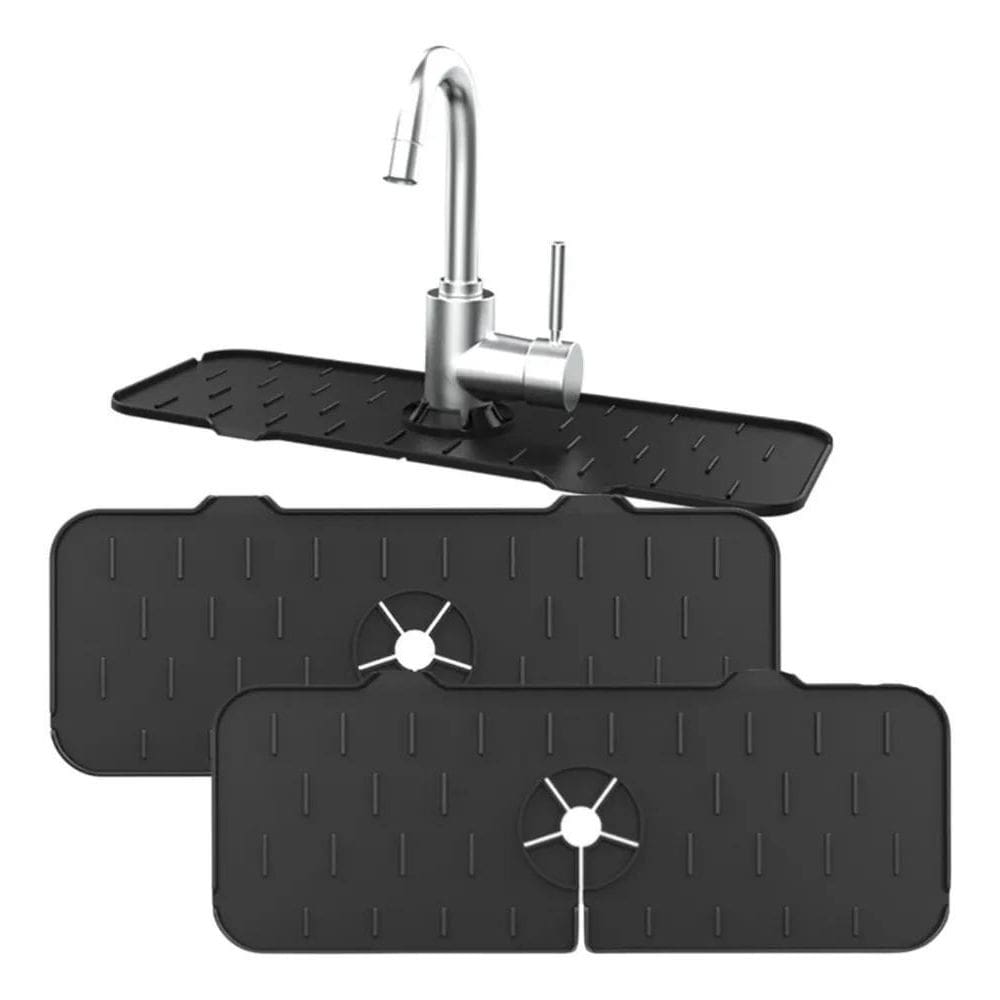 2 Protetor Torneira Cozinha Tapete Absorvente Água Silicone