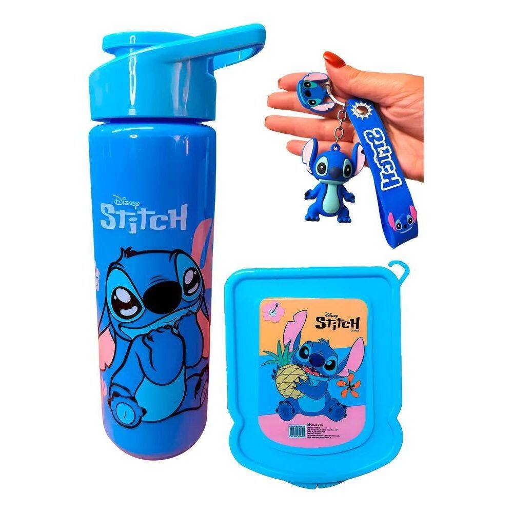 Kit Lancheira Squeeze Porta Lanche Garrafa Infaltil Escolar