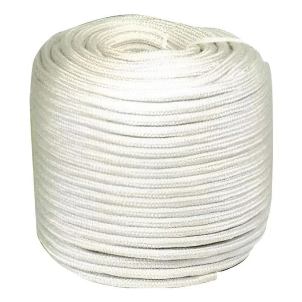 Corda De Poliester Amarrar Carga Caminhão 8Mm X 60Mt Branca