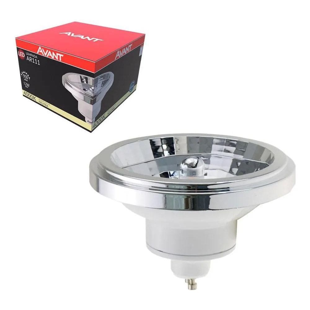 Lâmpada Led Ar111 24 12W 4000K Avant Luz Branco-Neutro