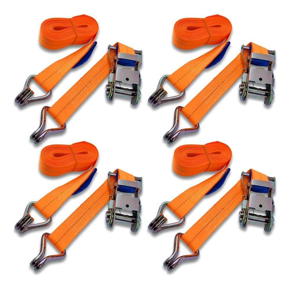4X Kit Cinta Catraca 1,5Ton Amarração Carga Caminhão Carreta