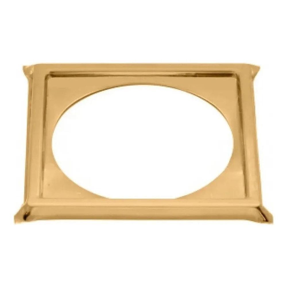 Porta Grelha Ralo Click 10X10 Suporte Dourado Inox