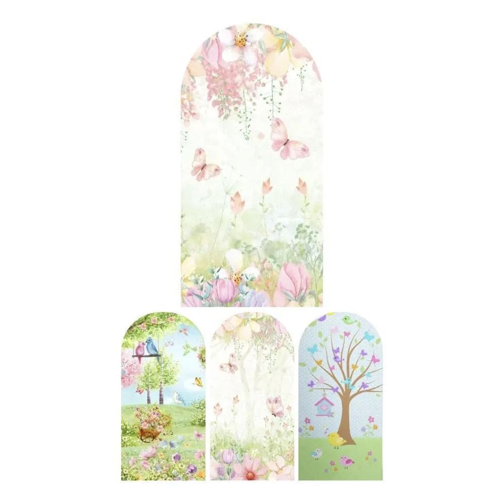 Painel Romano Sublimado Tecido Só Frente 2X1 Jardim