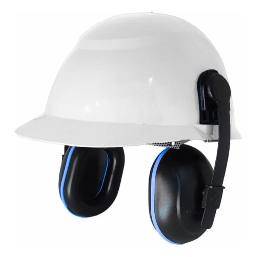 Capacete De Segurança + Abafador De Ruidos Concha + Jugular
