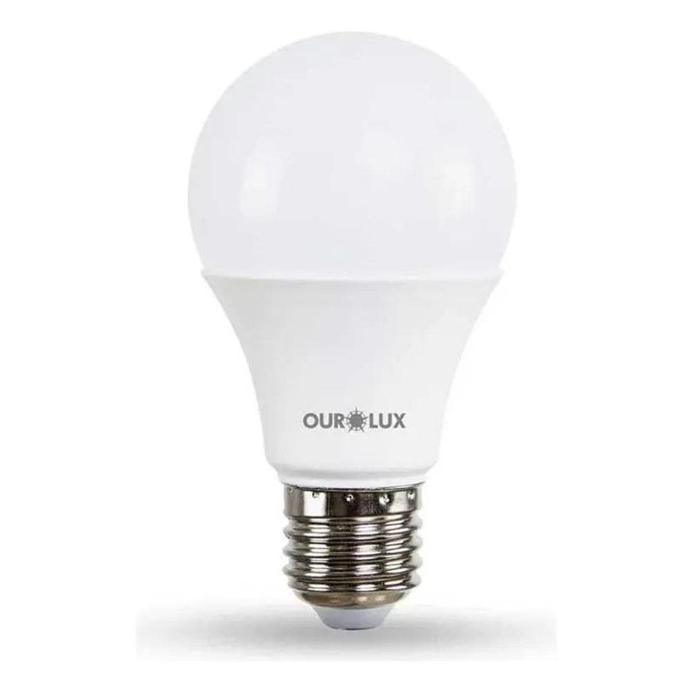 Kit 10 Lampadas Led Bulbo 9W Superled Ouro Biv 6500K Ourolux