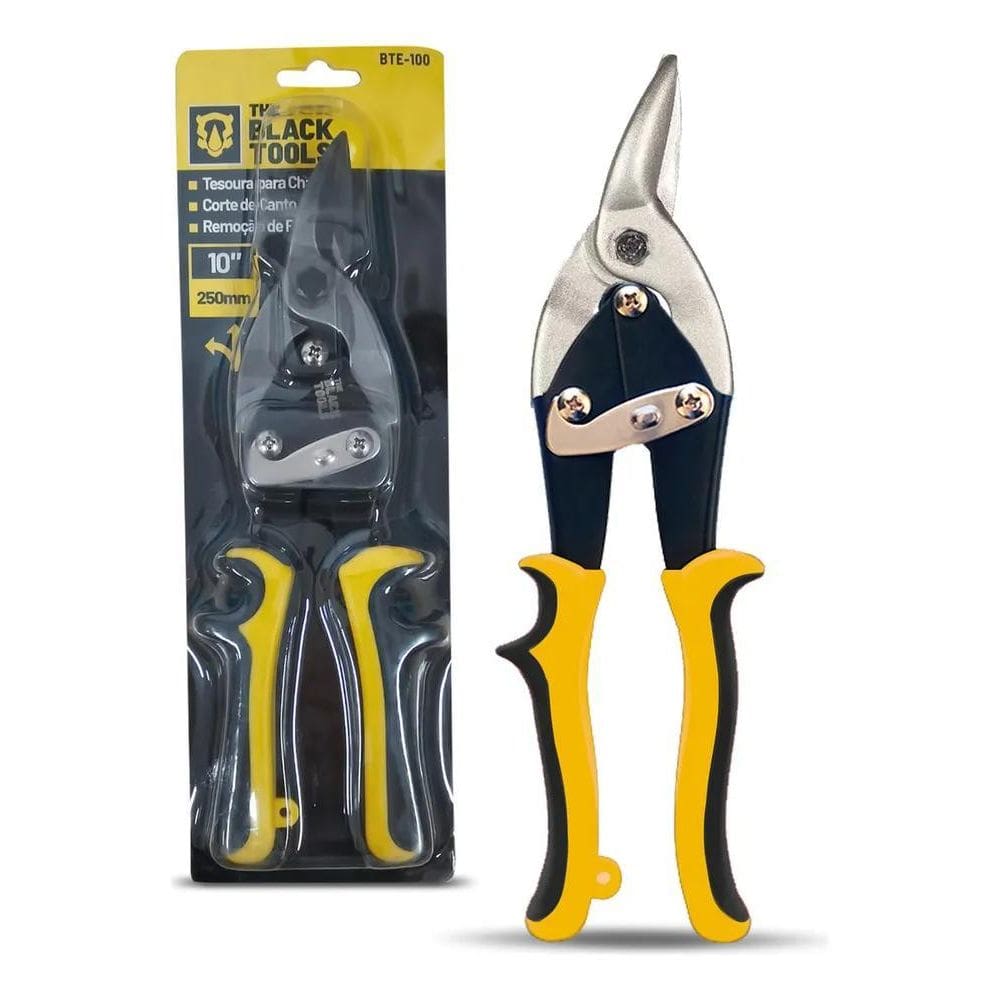 Alicate Tesoura Para Chapa Esquerda Bte100 The Black Tools