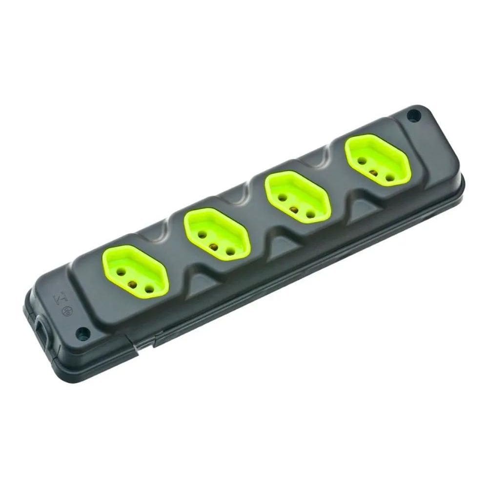 Tomada Em Barra Powerlink Para Extensão 4 Saídas 10A 20A 2P+