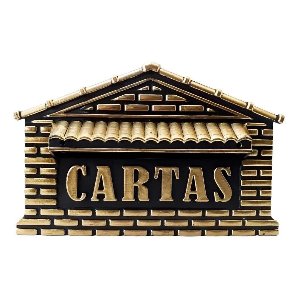 Caixa De  Correspondencia Plastic04 Prata Grade Muro