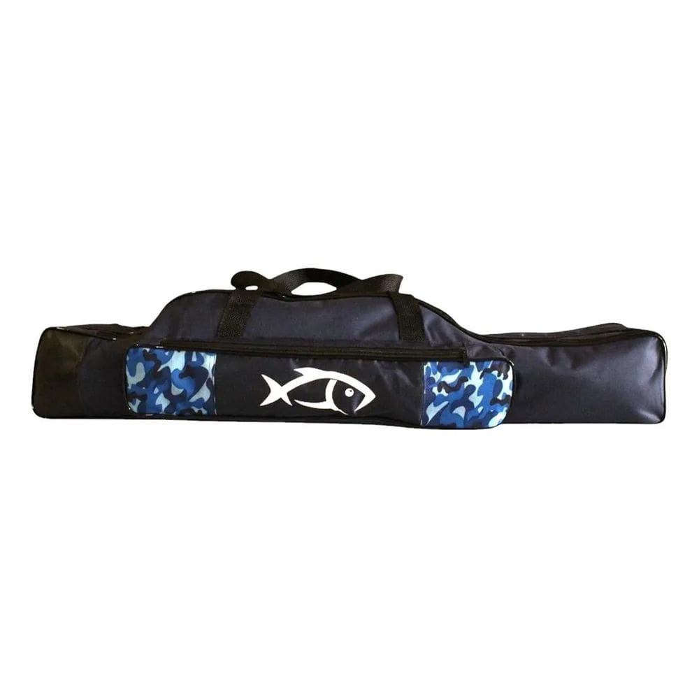 3X Capa Bolsa Porta Varas Triplo Ziper 1 Bolso Lateral 90 Cm