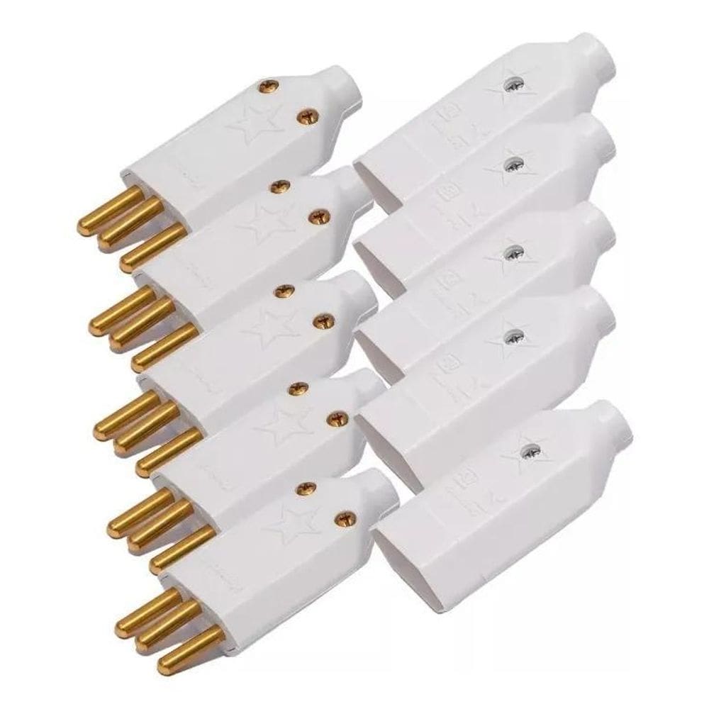Kit Plug Tomada Macho E Fêmea 20A 3 Pinos 20 Amperes 250V