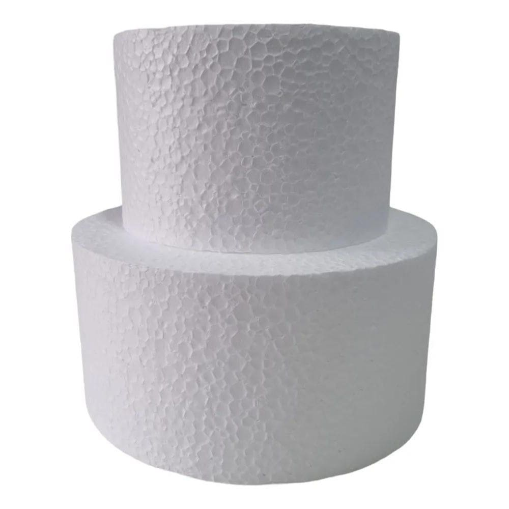 Maquete Mini Bolo Fake Isopor Maciço Kit 15 E 20X10