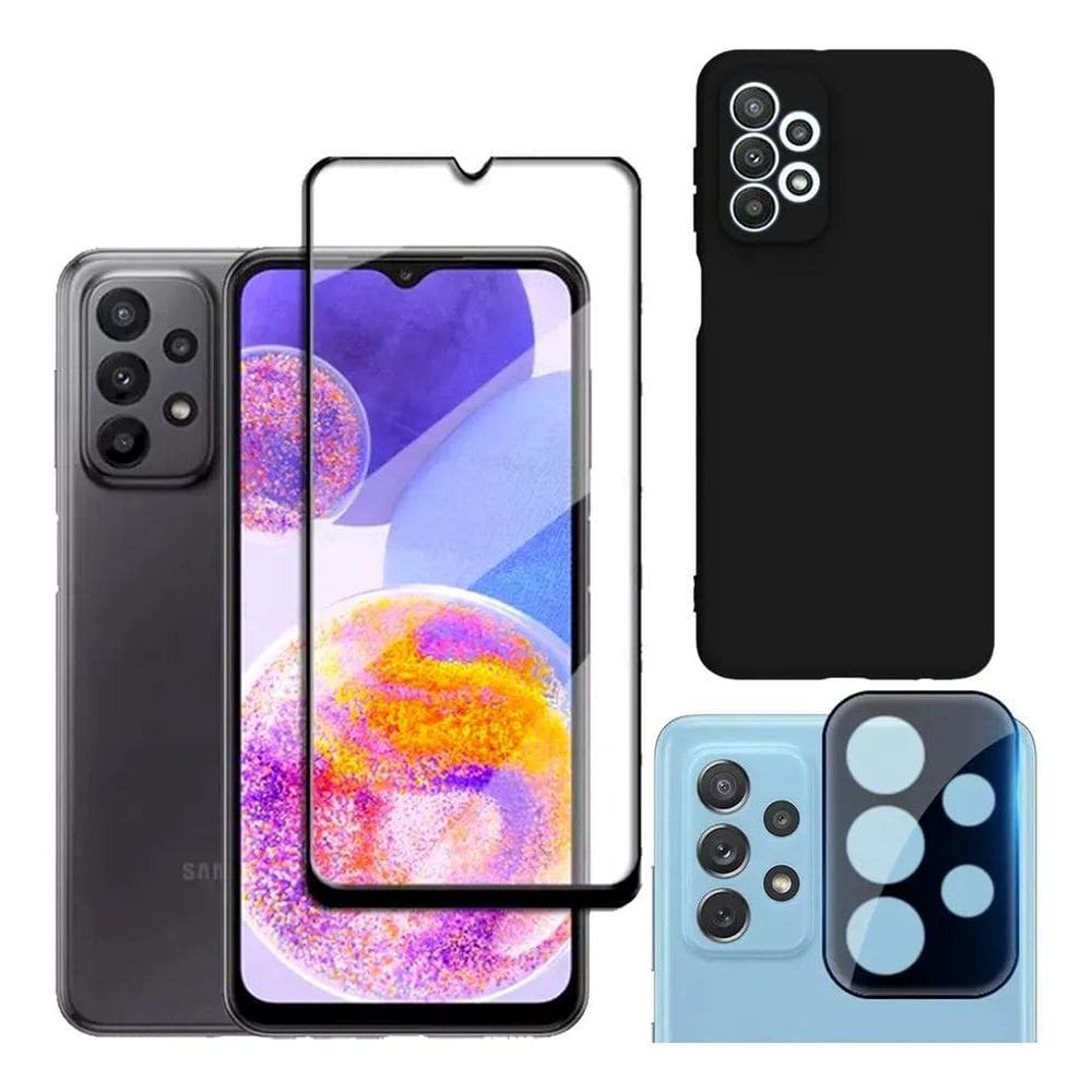 Capa Capinha Case + Película 3D Tela Câmera Para Galaxy A23