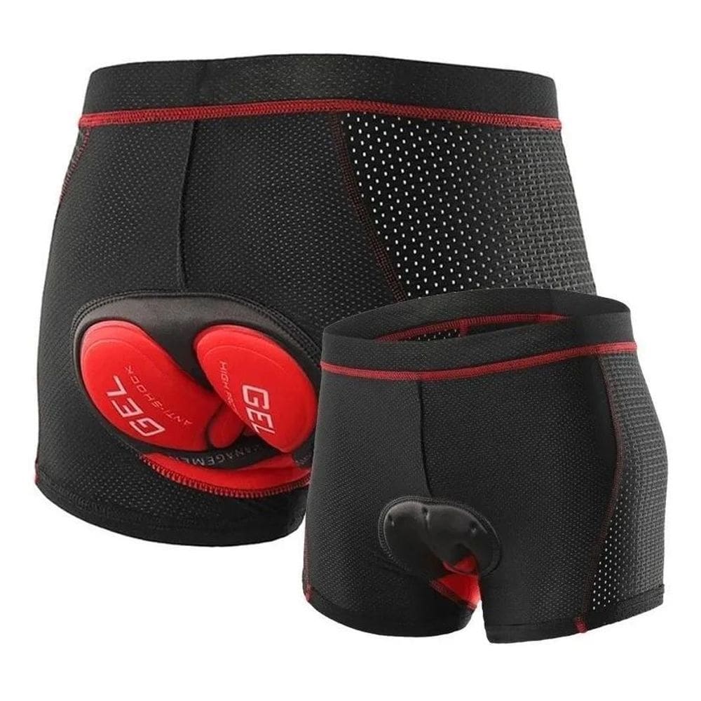 3X Shorts Ciclismo Gel Confort - Almofadado Gel Anti Impacto