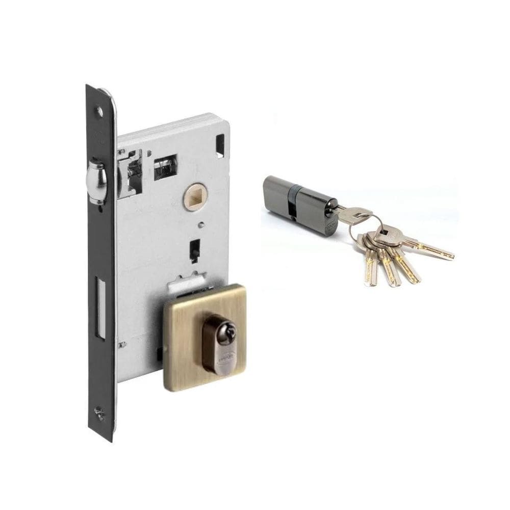 Fechadura Rolete Pivotante Imab 4700 Antique Ouro Velho 55Mm