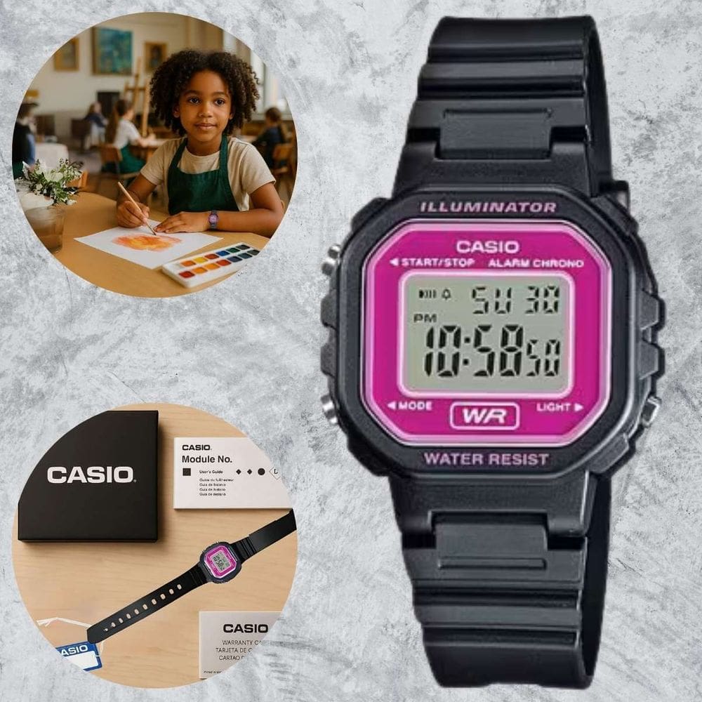 Relógio Casio Infantil Digital Standard Preto LA-20WH-4ADF