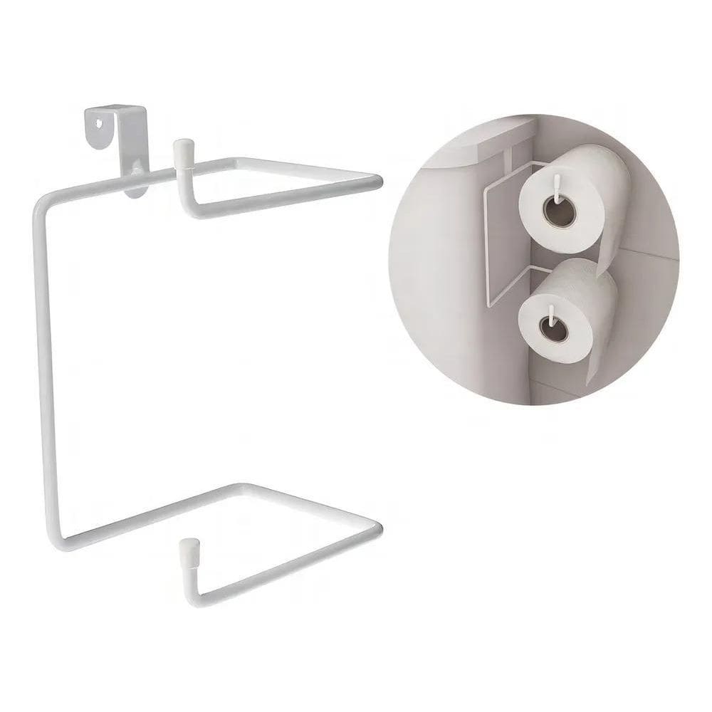 Papeleira Suporte Caixa Descarga Acoplada 2 Papel Higiênicos