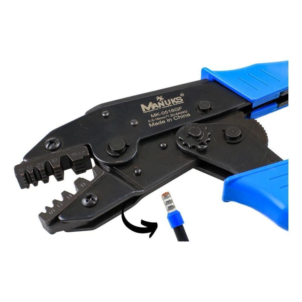 Alicate Prensar Crimpar Terminais Ilhos Tubolar 0,5 Á 16Mm