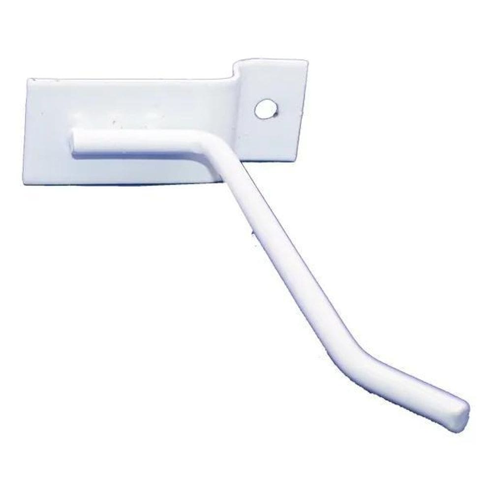 50 Ganchos Para Painel Canaletado De 10Cm Branco