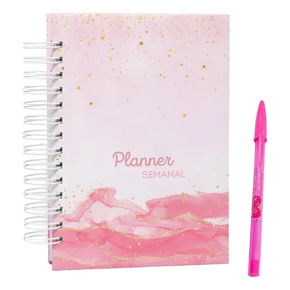 Planner Semanal Não Datado - Visão Semanal / Visão Mensal