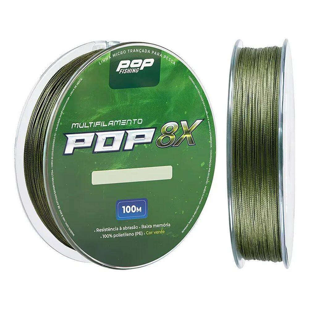 Linha Multifilamento 100Mt 8 Fio Pe Trançada Dalima 22K 30Mm