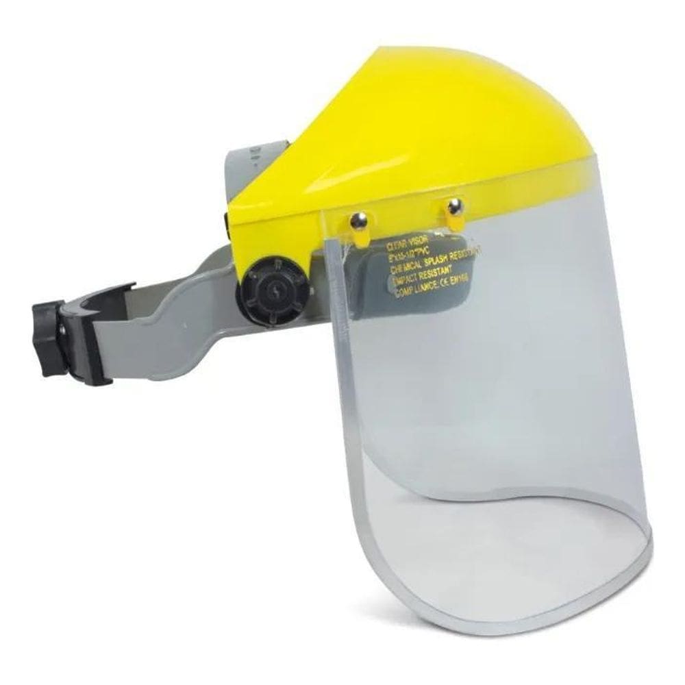 Protetor Facial Com Catraca Para Roçadeira Epi 8 Resistente