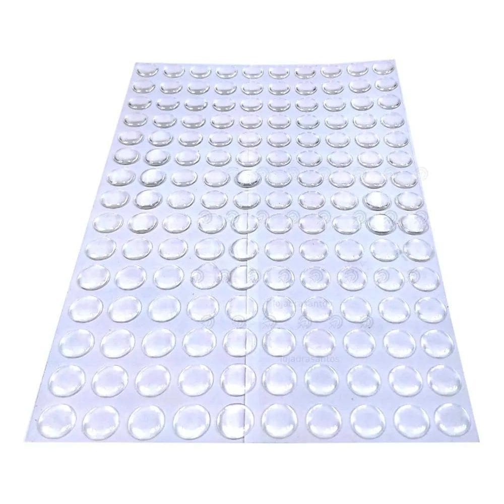 250 Und Protetor Batente Gota Silicone 12Mm Adesivo Multiuso
