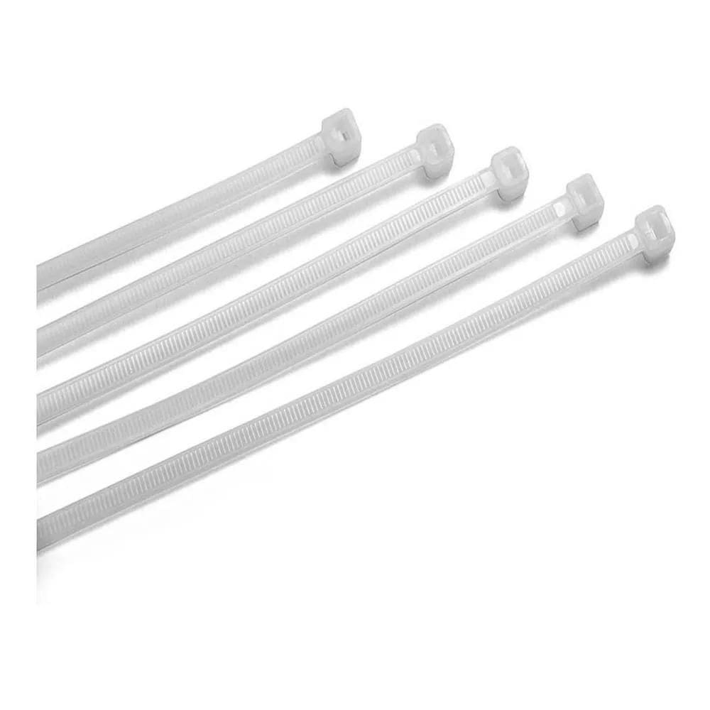 5X Abraçadeira Em Nylon 200Mm X 4,8Mm 100 Unidades Cor Branc