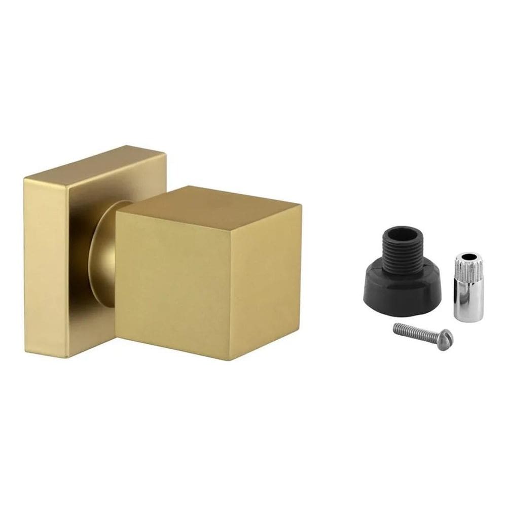 5X Acabamento Banheiro Quadrado Dourado Fosco Chuveiro Docol