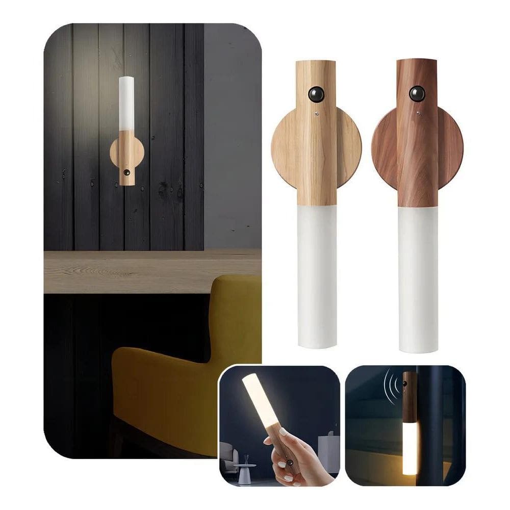 Luminária De Led Parede Sensor Quarto Portátil Usb Imã Mesa