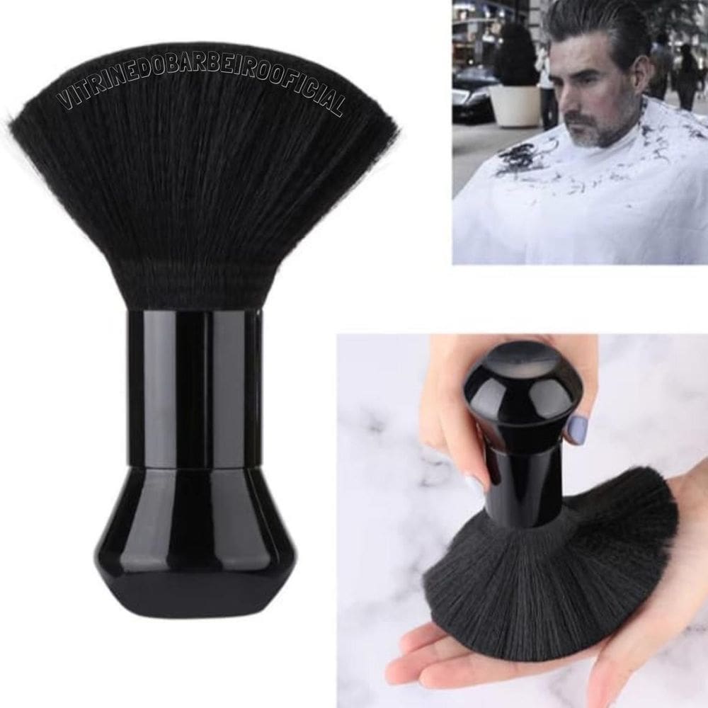 Espanador Profissional Com Cerdas Super Macias Barbearia