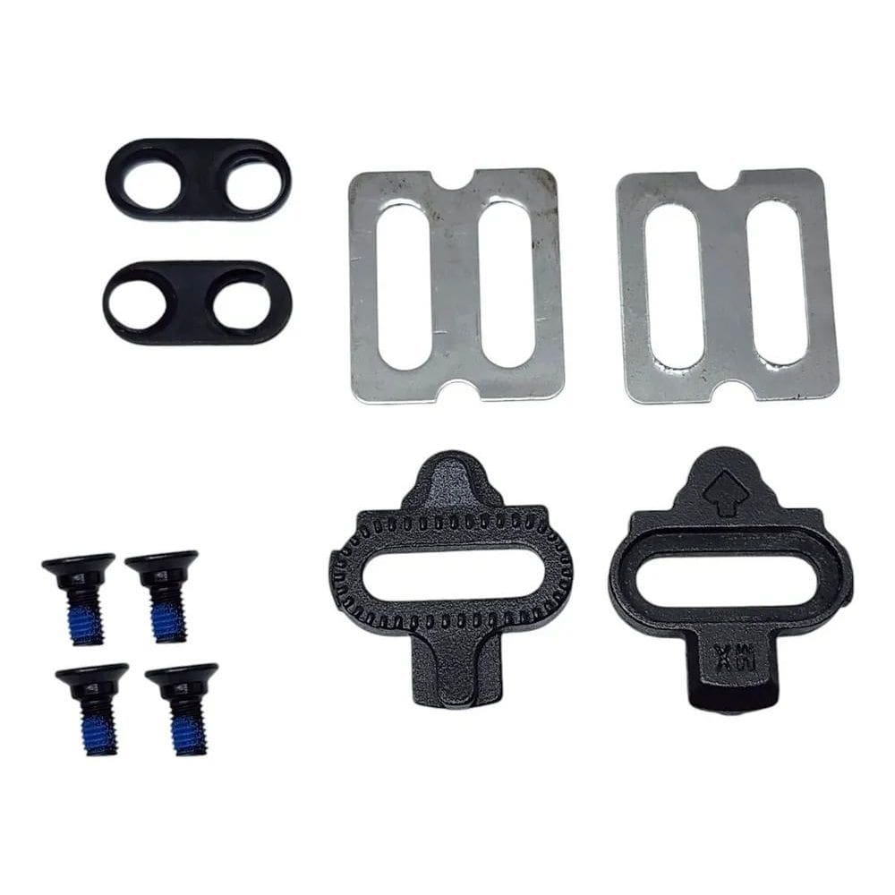 Par Tacos Taquinho Pedal Clip Bike Preto Sapatilha Spd Mtb V
