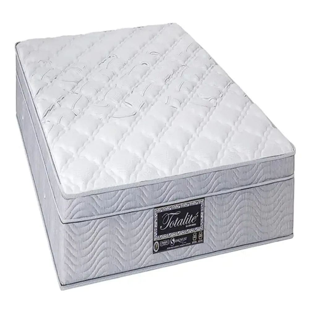 Colchão Totalite Solteirão Molas Ensacadas 27x188x108 Sankonfort Cor Cinza