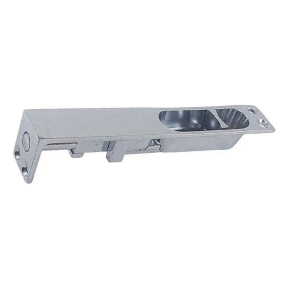 Kit Fecho Embutir Quebra Unha 12Cm Cromado Porta Janela 1Pç