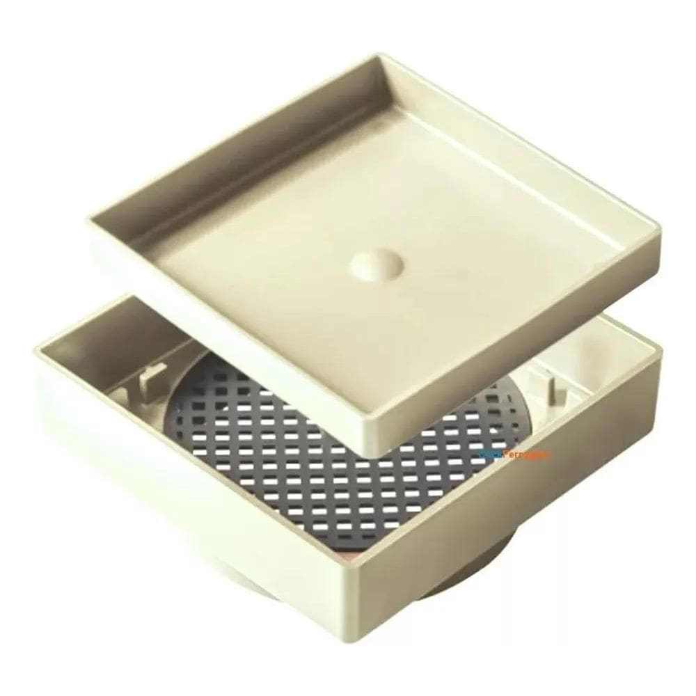 Ralo Oculto 10X10 Invisível Zero Piso Porcelanato Varias Cor