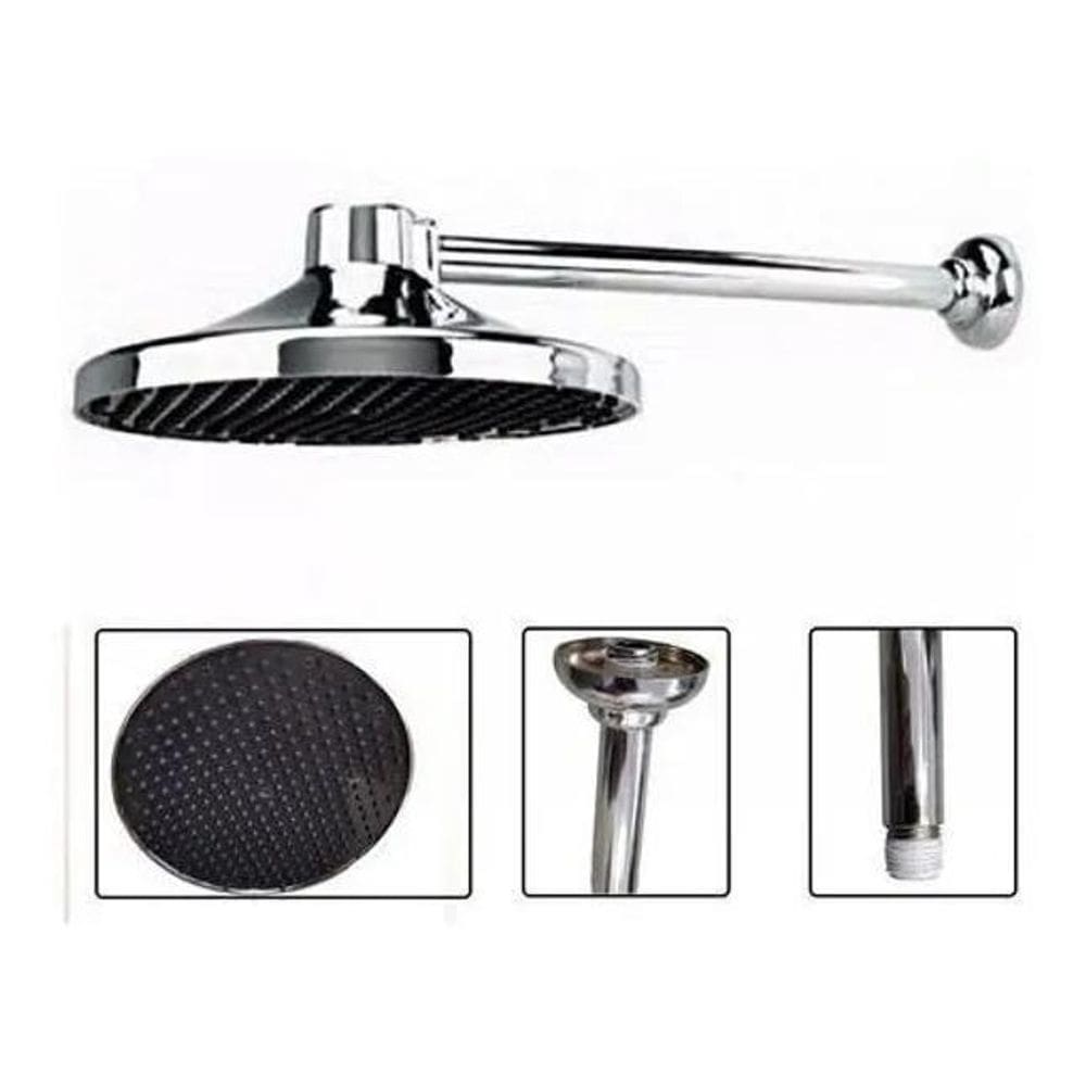 Chuveirao Pra Piscina Grande Ducha Fria De Jardim Cromado Co