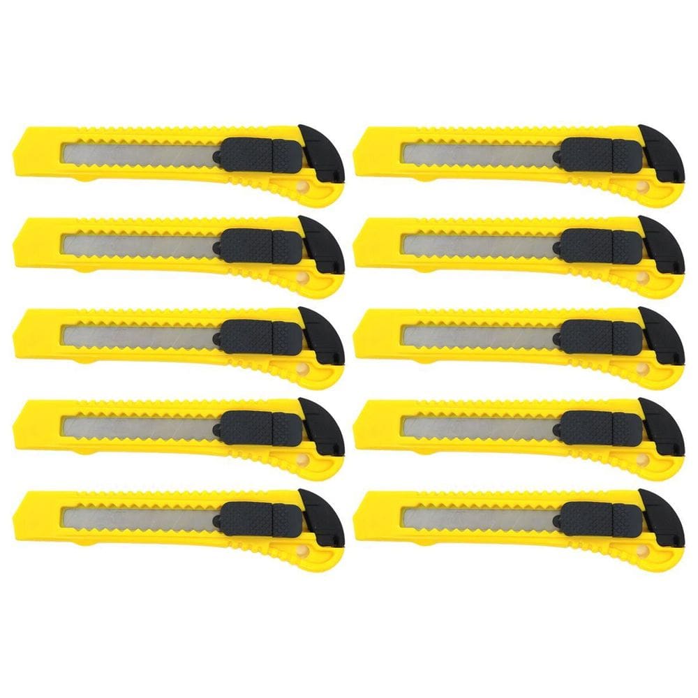 Kit 10 Estilete De Corte Multiuso 18 Mm Tradestar