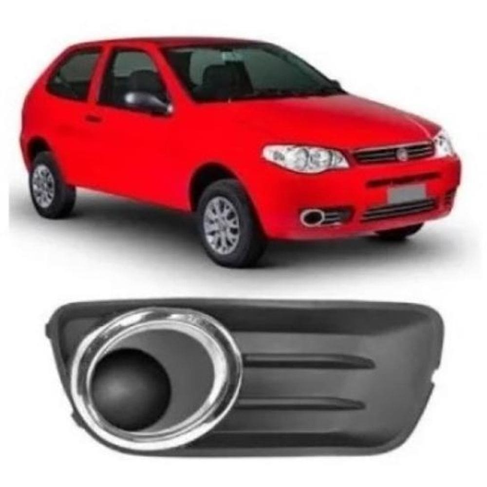 Moldura Grade Farol Milha Palio Aro Cromado Cza 20