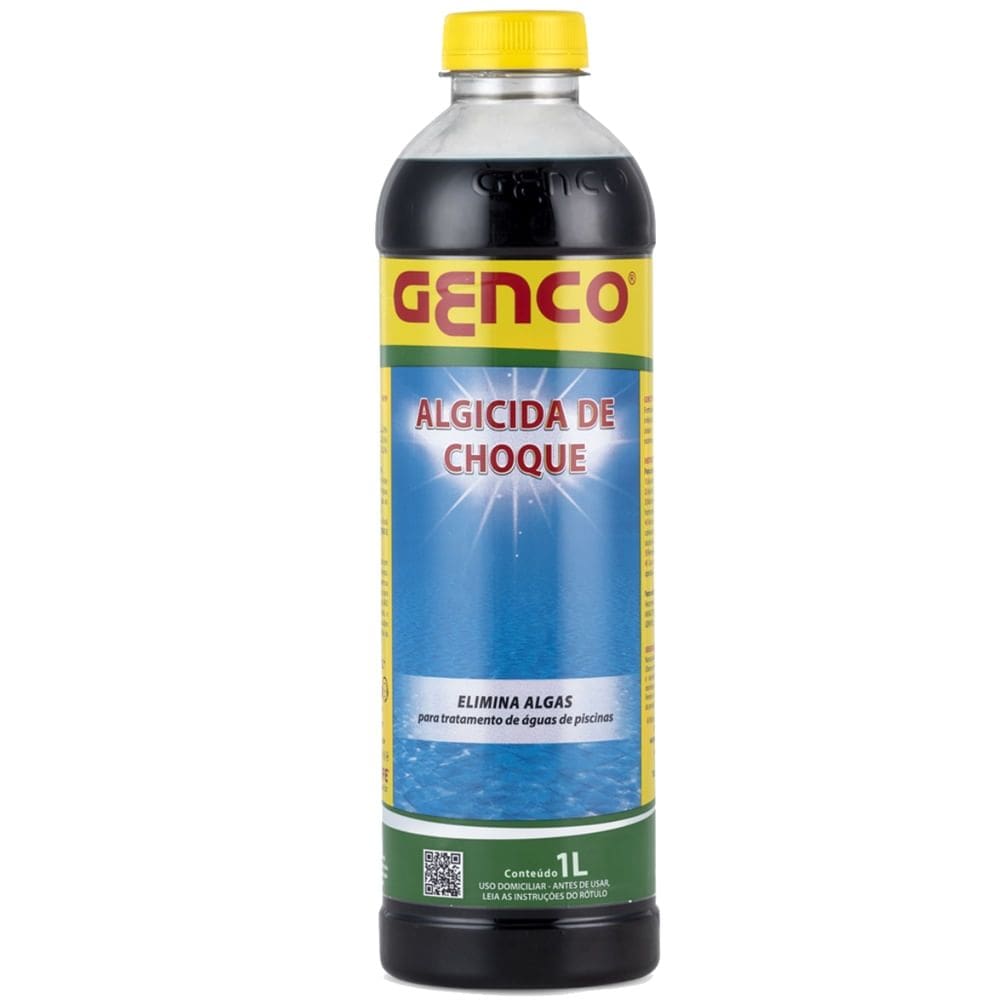 Algicida Choque Tratamento de Piscina 1 Litro - 453130A - GENCO