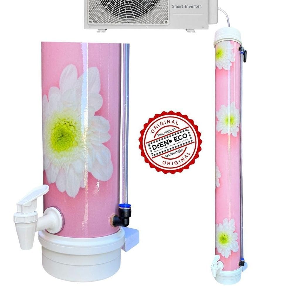Dreno Ecológicop/ Ar Condicionado Drenoeco 8L Rosa E Branco