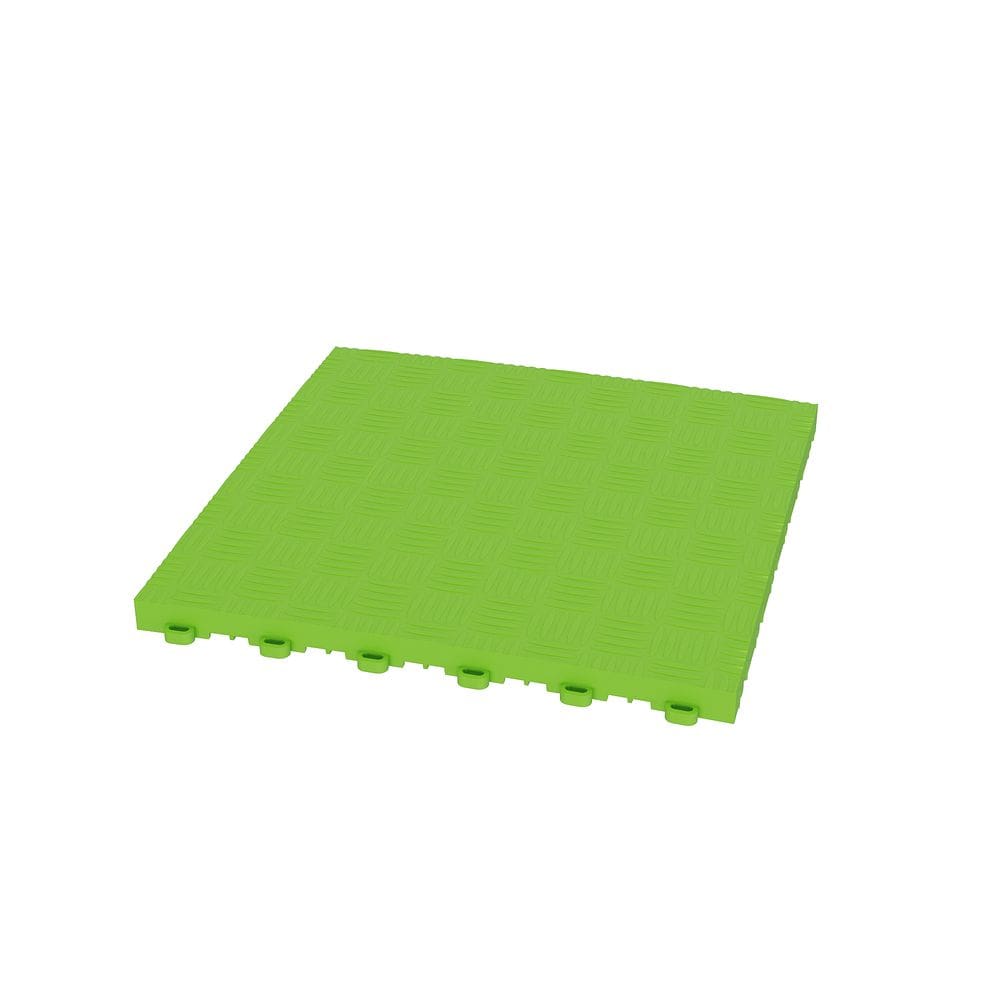 Piso Modular Texturizado Verde Fluorescente - Unidade 30X30
