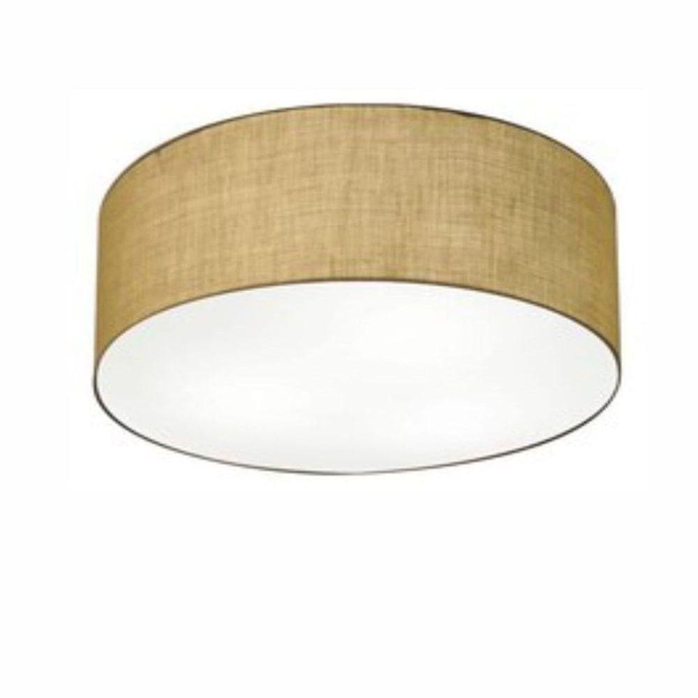 Plafon Para Sala Cilíndrico Sl-3047 Cúpula Cor Palha