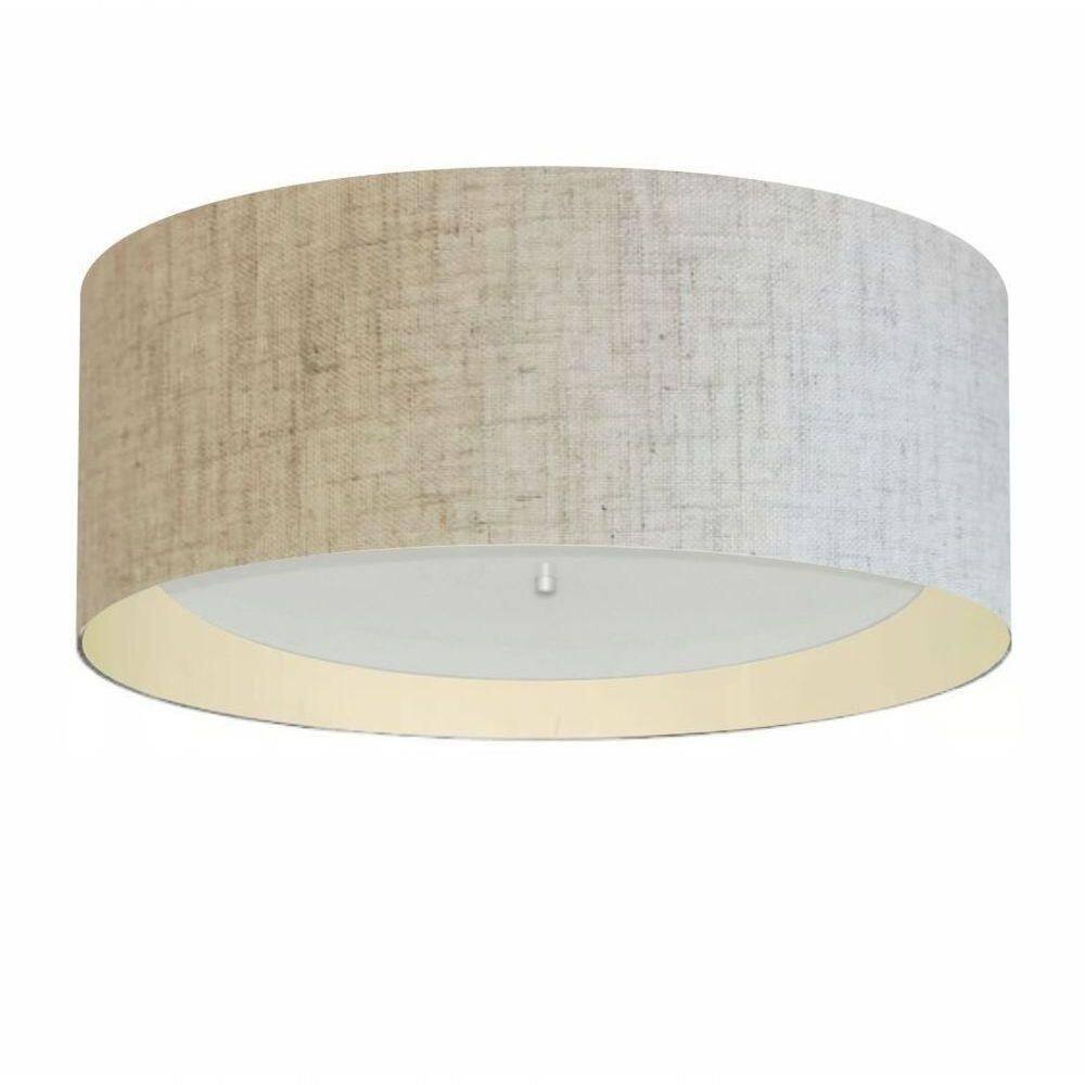 Plafon Para Banheiro Cilíndrico Sb-3008 Cúpula Cor Rústico Bege Bege