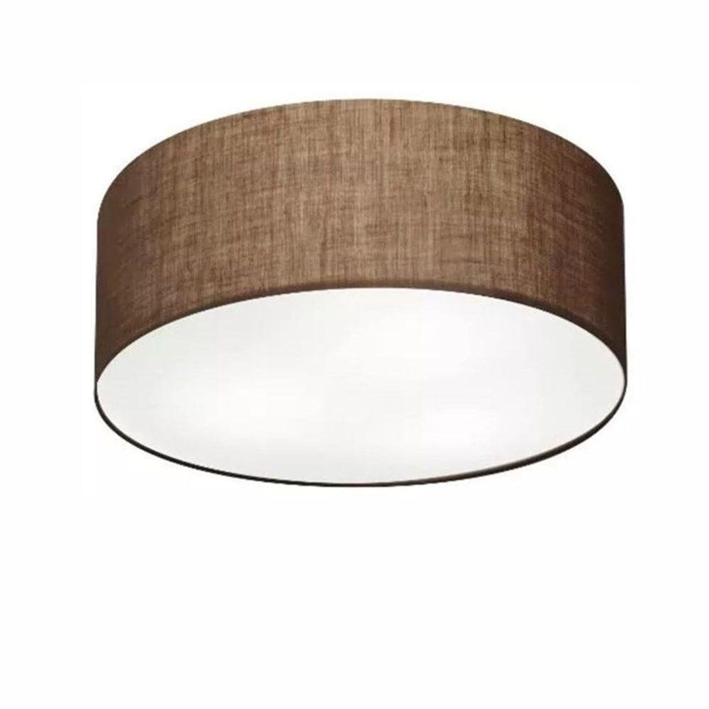 Plafon De Sobrepor Cilíndrico Sp-3014 Cúpula Cor Café
