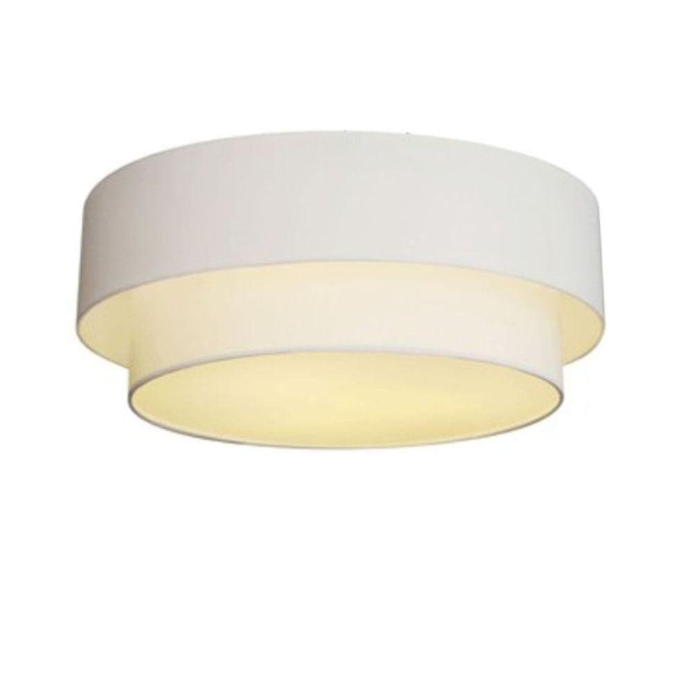 Plafon Para Quarto Cilíndrico Sq-3021 Cúpula Cor Branco