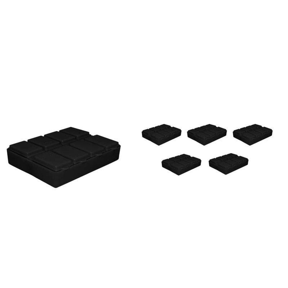 MP - Kit 6 Porta Comprimido Preto Pla stico
