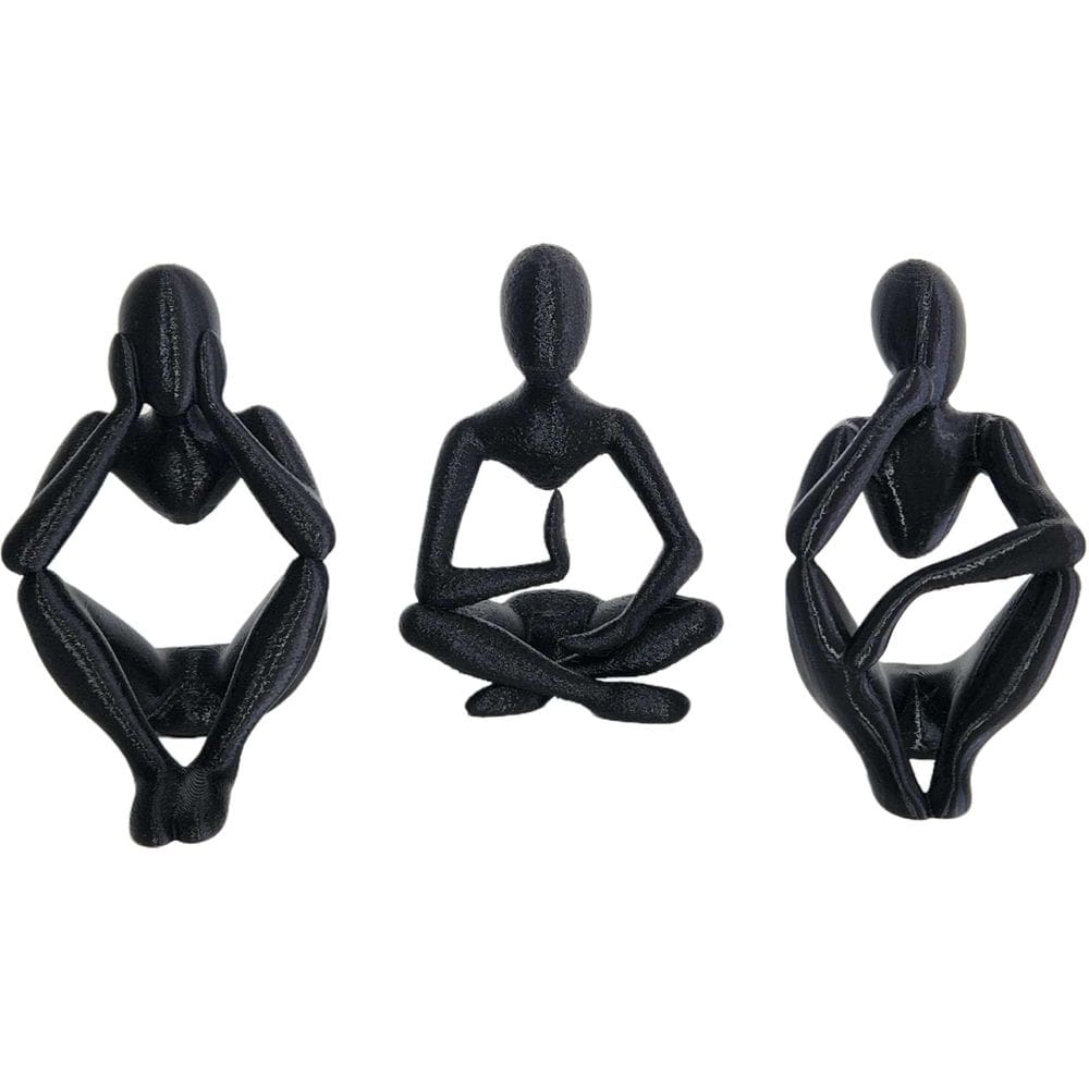 Estátuas Esculturas 3 Pensadores Decoração Sala Escritório P