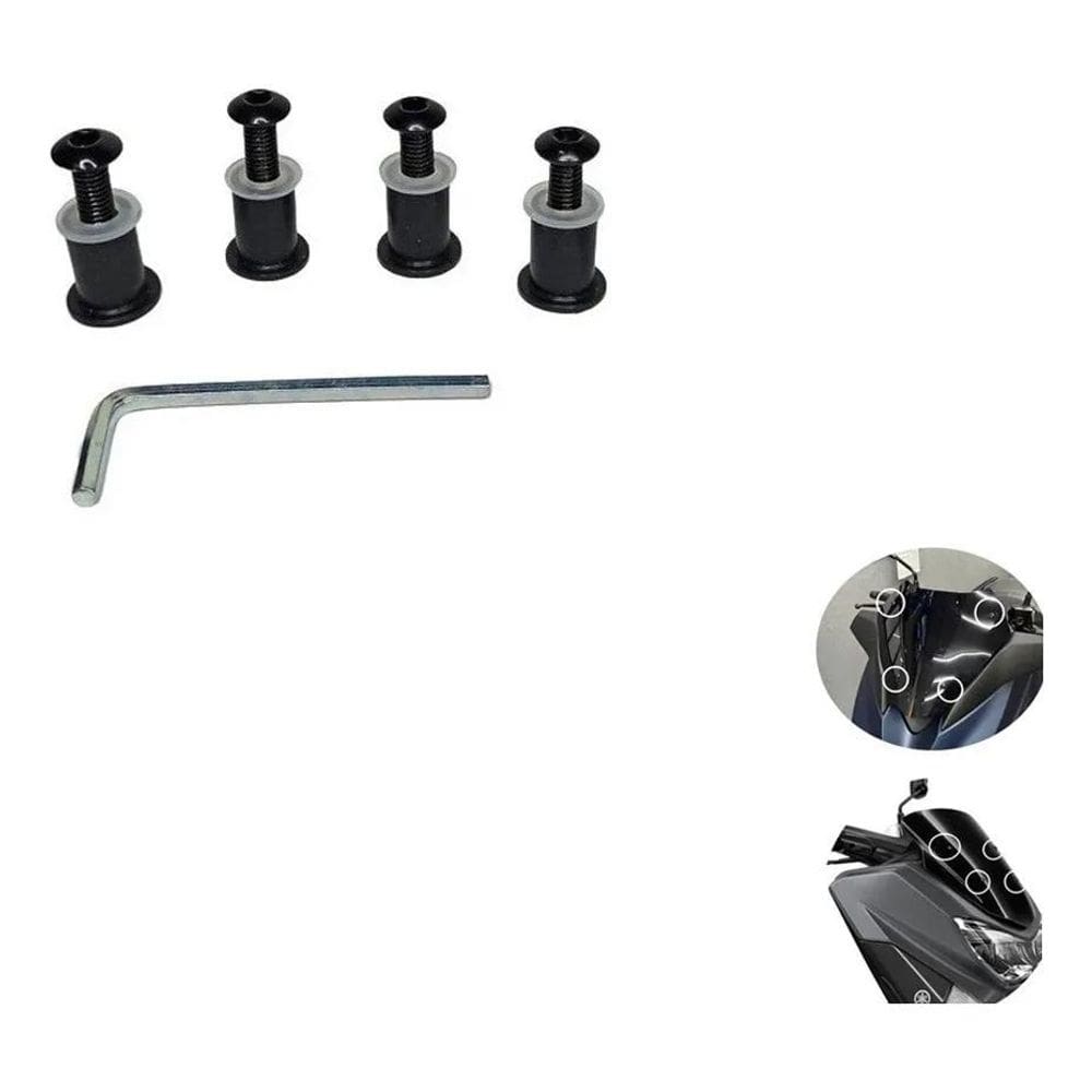 5X Parafuso Bolha Carenagem Nmax Xmax Citycom Fz15 25 Fazer